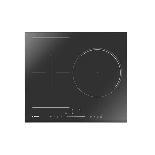 CANDY - Plaque Induction Connectée - 3 Zones de Cuisson, 1 Flexible, Booster Max 3500W, Commandes Groupées, Réglage Tactile, Fonction Pause, 7400 W,...