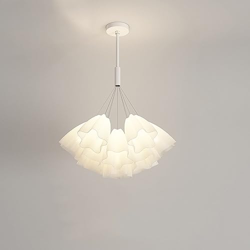 Suspension fleur LED nordique pour illuminer votre salon chaleureux