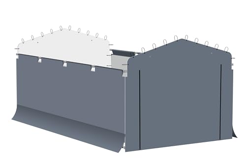 ARROW, Fabric Enclosure Kit for 10 x 15-ft Arrow Carports (Metal carport not included -  10182