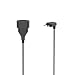 Produktbild Hama Verlängerungskabel, abgewinkelter Eurostecker, 3m (Verlängerungskabel 3m, 90°, platzsparender Flachstecker, Stromkabel Verlängerung, Knickschutz, robust, für innen) schwarz