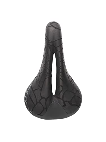Terry Butterfly Ti Bike Saddle | Bicycle Seat Optimized For Women - Flexible & Comfortable | Sit Bone Support, Black Textured Leather, Low Profile, Flat Top #TOP1
