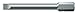 Wera Series 1 800/1 Z Sheet Metal Bit, Slotted 0.6mm Head x 39mm Blade