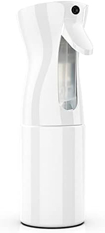 Hair Spray Bottle, Junlic 300ml Continuous Water Mister Spray Bottle Empty Fine Mist Salon Hairdressing Spray Bottle for Curly Hair Styling, Plants, Pets, Home Clean 10.56oz/300ml White Gradient Blue