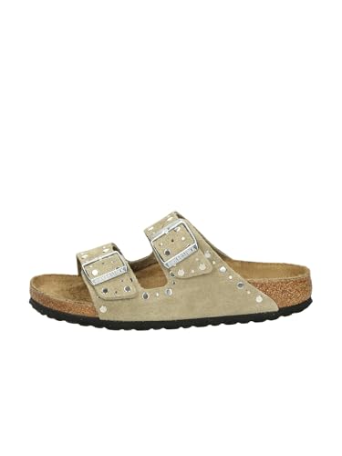 Birkenstock - Sandalias Planas Arizona Rivet Mujer Taupe - 36 Birkenstock - Sandalias Planas Arizona Rivet Mujer Taupe - 36