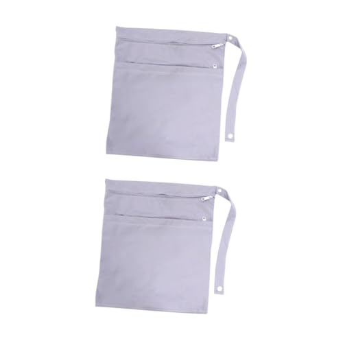 Bolsa organizadora para pañales Toddmomy 2 piezas gris miniatura 1