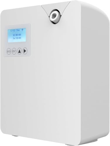 Difusor de aceites esenciales sin agua - Difusor de aromaterapia Bluetooth y Wi-Fi - Difusor profesional sin agua - 300 ML - para espacios grandes (Blanco)