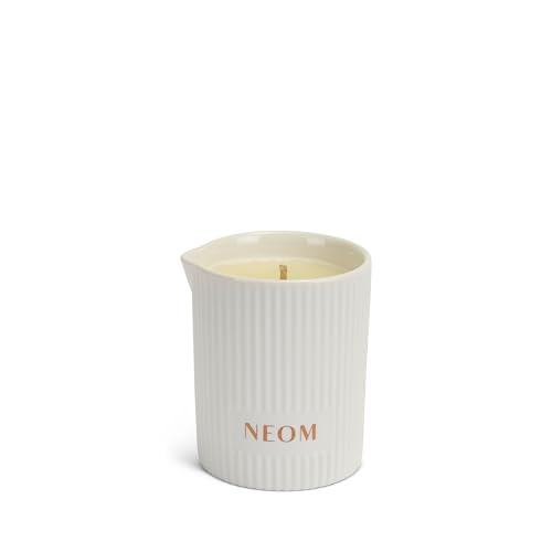 NEOM - Intensive Skin Treatment Candle | 4.93 Fl Oz (140gr) | Lavender, Chamomile & Patchouli | Massage Oil Candle for Sleep | 100% Natural Fragrances | Nourish & Soften | Signature Sleepy Scent