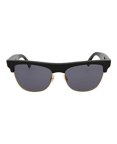 Bottega Veneta Square/Rectangle Sunglasses Black Black Grey Luxury Eyewear Made In Japan Acetate Frame Designer Fashion for Everyday Luxury