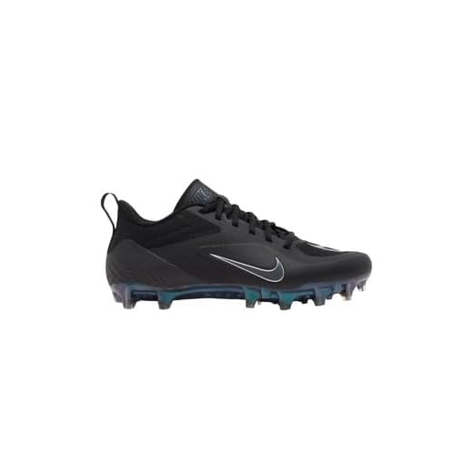 Nike Alpha Huarache 8 Elite Pro LAX Lacrosse Men's Cleats Black Silver CW4439-005 Size 12