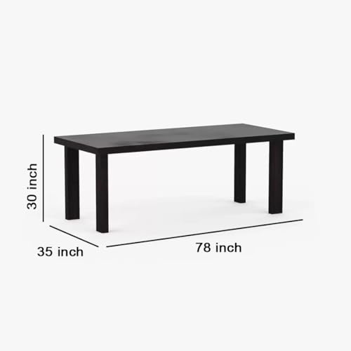 Image of Sheesham Solid Wood 8 Seater Dining Table for Living Room (Walnut1)