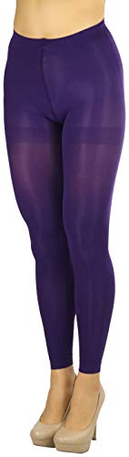 Image of ToBeInStyle Women's Opaque Ankle Long Nylon Footless Fun Tights Pantyhose