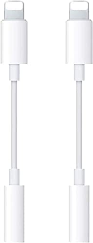 QGSIWEI 2 Pack for iPhone Headphone Jack Adapter L-ightning to 3.5mm Headphone AUX Audio Stereo Connector Compatible with iPhone 13/12/11/XS/XR/X 8 7/iPad/iPod,Support All iOS System QGSIWEI 2 Pack for iPhone Headphone Jack Adapter L-ightning to 3.5mm Headphone AUX Audio Stereo Connector Compatible with iPhone 13/12/11/XS/XR/X 8 7/iPad/iPod,Support All iOS System