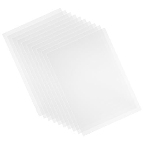 Ciieeo Láminas de Pvc Transparentes para Manualidades 0,3 Mm Tamaño A4, 10 Piezas Resistentes y Ligeras, Suministros Ideales para Marcos, Señalización y Proyectos DIY