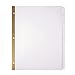Office Depot Plain Dividers With Tabs And Labels, White, 8-Tab, Pack Of 5 Sets, 11347