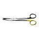 Gima - Mayo Super Cut Schere, gebogen, mit Klingen zum Schneiden von Stoffen mit Griff ohne Schlitten, 17cm, 26486