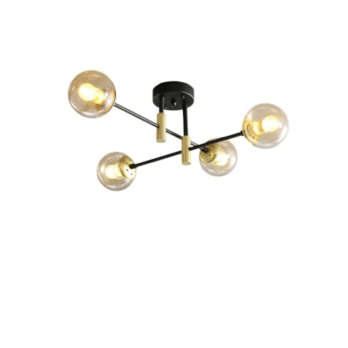 Plafonnage semi-flux QHQQXN luminaire de plafond moderne en métal pour cuisine