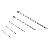 Aifeier ET 50 PCS Cotter Pin Kit, 5 Sizes 304 Stainless Steel Cotter Pin Clip Key Fastener Fitting Assortment Kit for Automotive, Mechanics, Trucks, Lawnmowers, Power Equipment, Small Engine Repairs