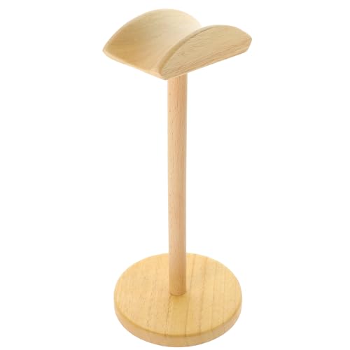 TEMPNAP 木製ヘッドホンスタンド 耐久性のあるブナ材 ヘッドラック デスク用 ヘッドホン収納整理 で便利なイヤホンホルダー