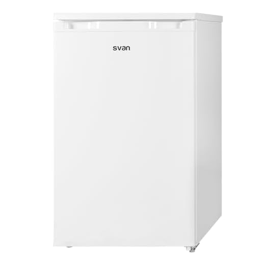 Svan Congelador vertical Blanco SVC085A3. Capacidad 64 Litros, Puerta Reversible, Bajo Nivel Sonoro, Clase de Eficiencia Energética F