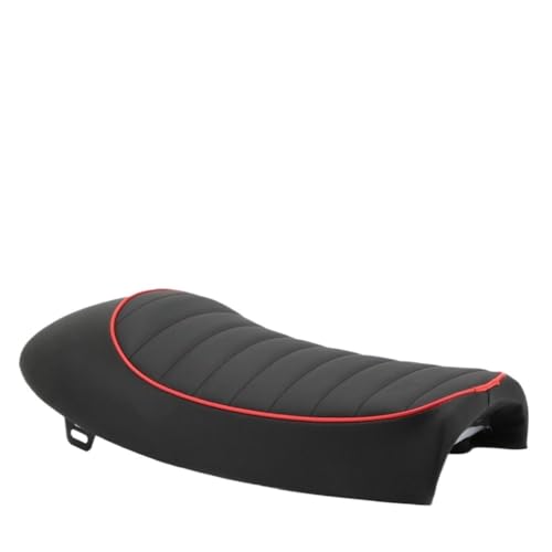 Asiento motocicleta personalizado de 53 cm estilo plano retro cojín corto suave 4