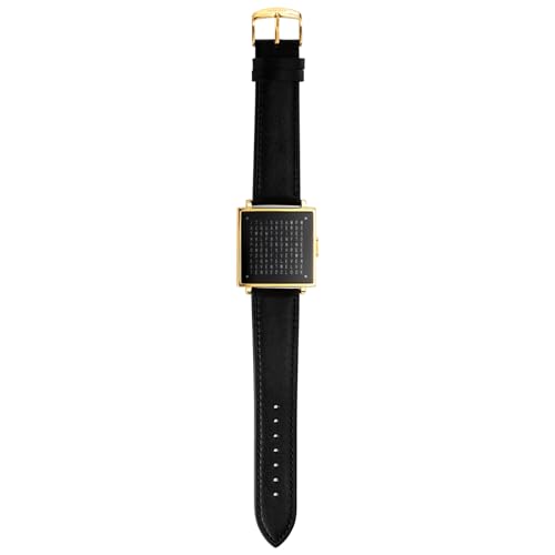 Image of Gosasa Square Men's Luxury Watches Fashion Creative Multifunctional Waterproof Wristwatch, Stainless Steel or Gold and Silver - Toned Leather Strap Gifts for Men