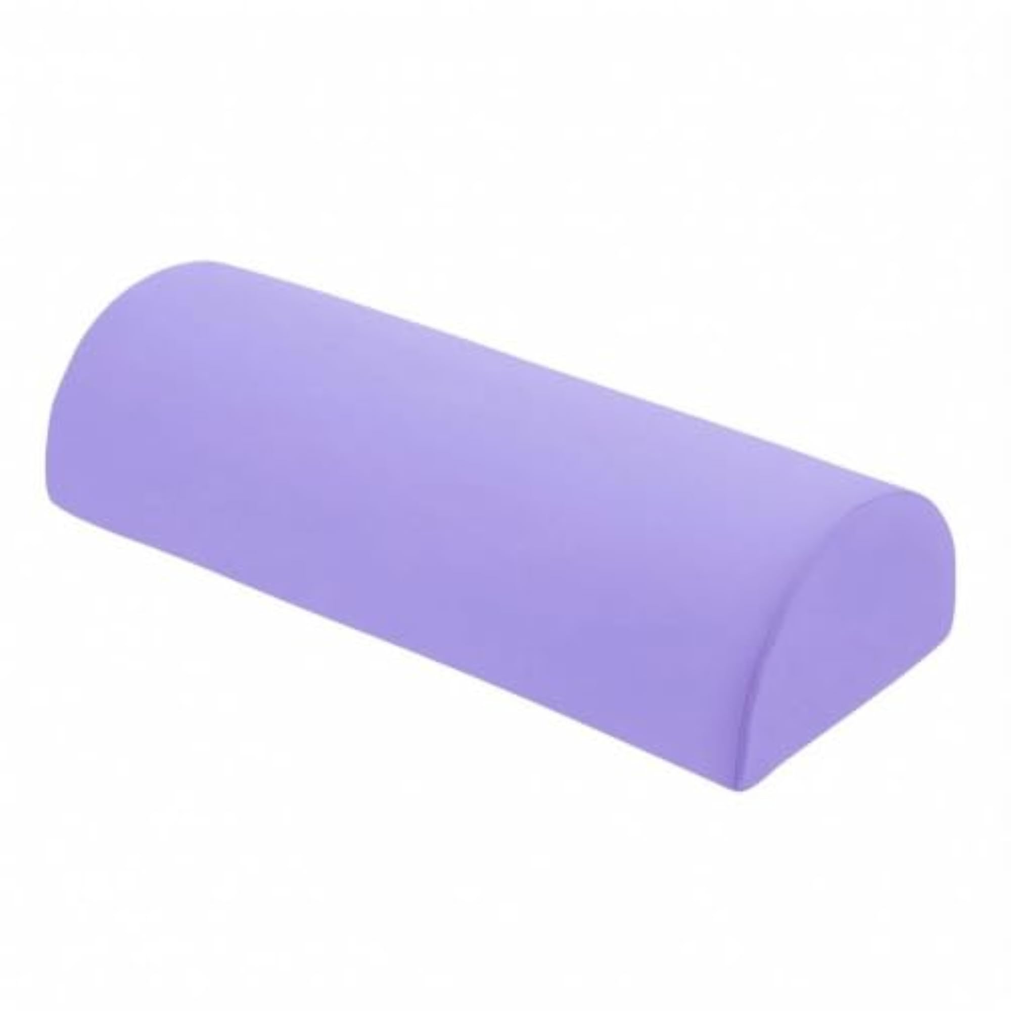 Supportive Semicylindrical Pillow, Ergonomic Curved Shape, Ice Silk Purple