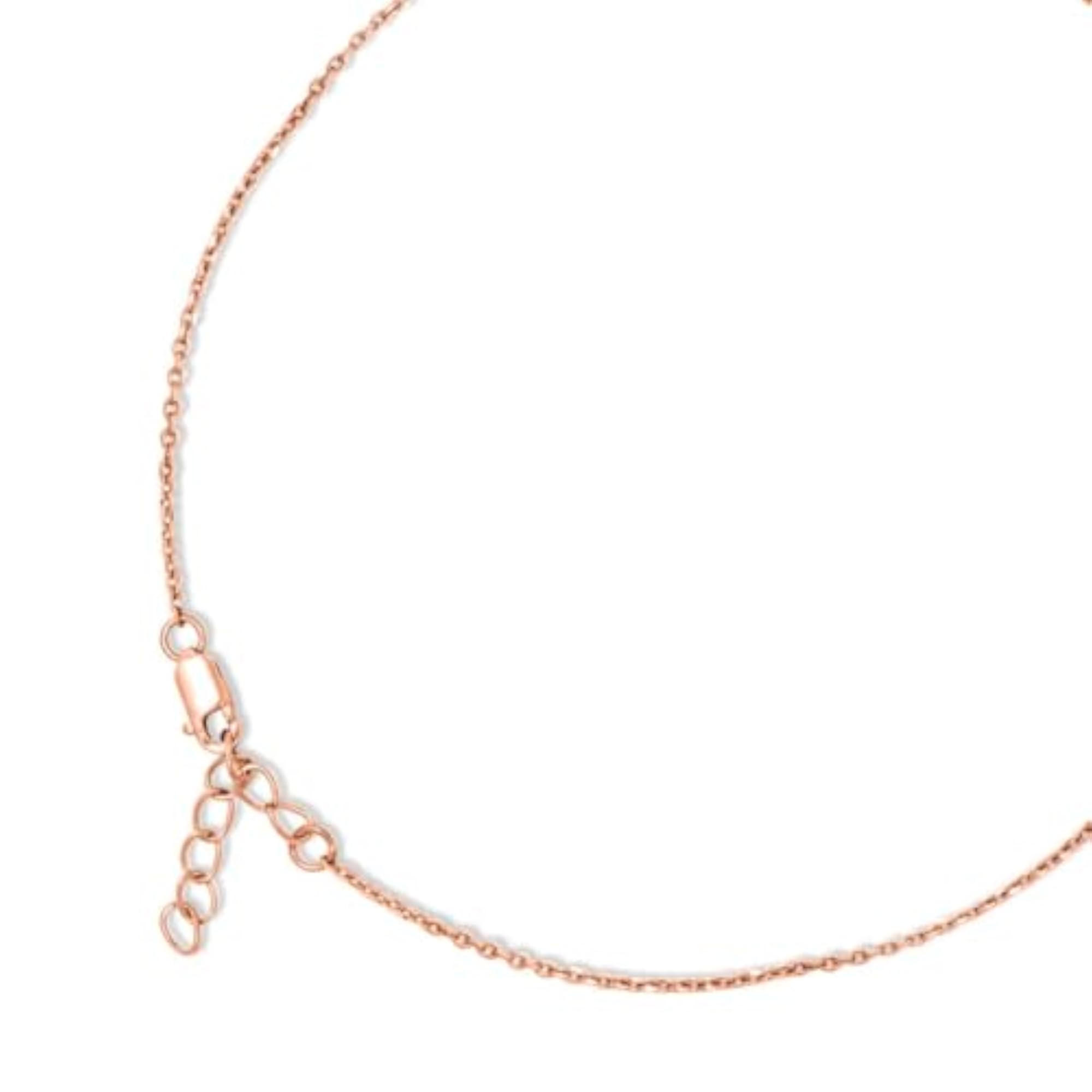 925 Sterling Silver Butterfly Anklet with Pink & White Drops