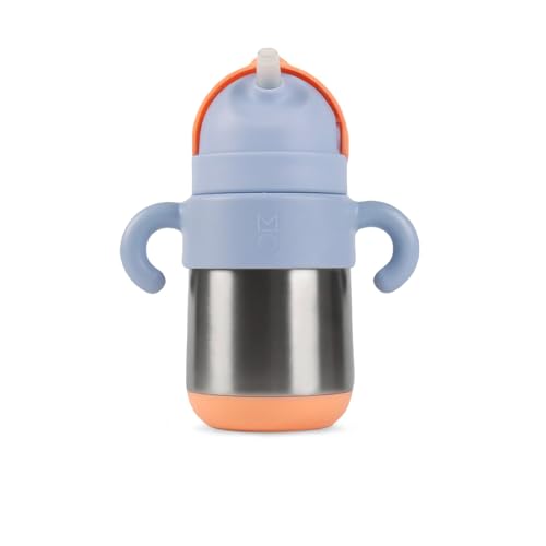 ストローマグ 保冷 サーモボトル メロウェア meroware ベビー 水筒 メロウェア 魔法瓶 ステンレスストロー 幼児用 男の子 女の子 270ml 保温 MATT matt 新色 くすみカラー 出産祝い