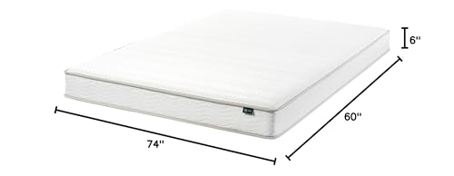 Image of ZINUS 6 Inch Foam and Spring RV Mattress, [New Version], Short Queen for RVs, Campers & Trailers, Smaller, More Convenient WonderBox Packaging, Mattress-in-a-Box