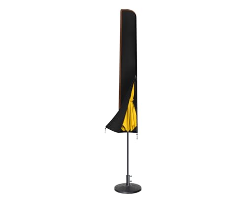 Raword Sonnenschirm Schutzhülle 3M für Ø 300cm Sonnenschirm 176x31/37 cm Abdeckung Wasserdicht für Gartenschirm Abdeckhauben für Sonnenschirm mit Wasserdichtem Reißverschluss