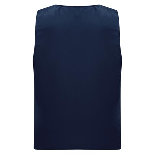 JEYPINMI Toddler Girls Boys Volunteer Activity Waistcoat Solid Color Vest Tops Waiter Workwear3