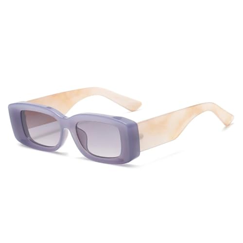 Lunettes de soleil rectangulaires femmes rétro motif dégradé tendance protection UV400