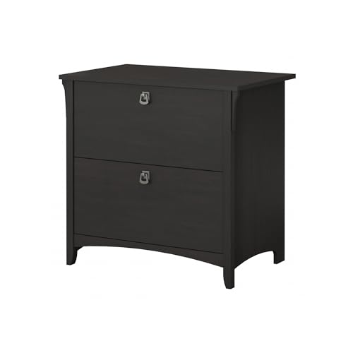 Bush Furniture Salinas 2 Drawer Lateral File Cabinet in Vintage Black, Home Office Storage Solution,...