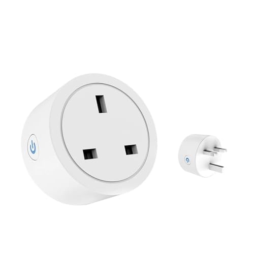 Prise connectee UK 20A commande vocale domotique avec wattmetre integre