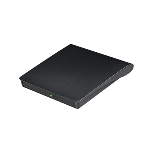 JOJIDE Reproductor de DVD portátil, Reproductor de DVD Externo USB 3.0 Unidad de DVD RW portátil Reproductor de CD Computadora portátil de Escritorio Compatible, para el hogar, el Coche(Nero)