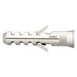 LOVELY Nylon Sleeve Wall Plug 4.5 X 25 mm White - Pack of 100