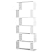 homcom Libreria di Design Mobili Ufficio Scaffale in Legno 80x24x191cm Bianco