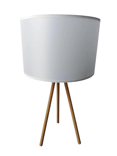1BEL AIR HOME - Lámpara de Pie NAPOLI Trípode de 3 Patas, Altura 160 CM, Diseño Elegante y Moderno, Perfecta para Sala, Dormitorio, Oficina, 1xE-27 (BOMBILLA NO INCLUIDA) (SOBREMESA BLANCO)