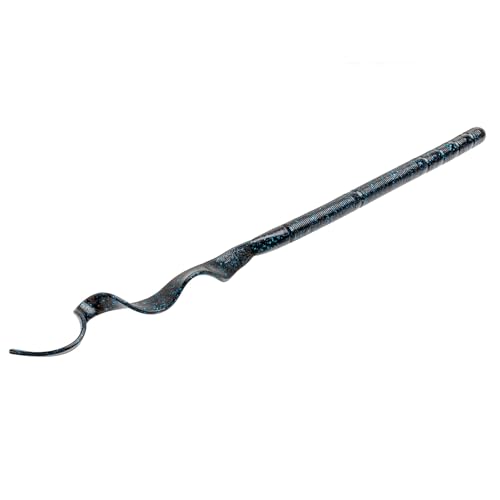 Strike King KVD Perfect Plastics Zeus Worm, Black and Blue