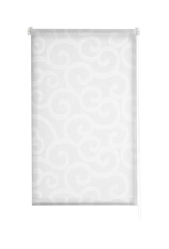Estoralis Ornella Tenda a Rullo traslucida Jacquard, Bianco, 130 x 175 cm