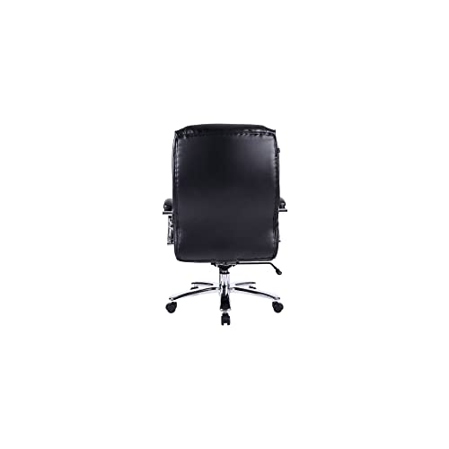 Alera Alems4419 Maxxis Series Big And Tall Leather Chair, Black/Chrome #TOP4