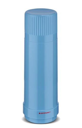 ROTPUNKT Termo premium 40 MAX I termo I Botella isotérmica I Jarra isotérmica I Sin sustancias nocivas I Comida para bebés I Botella térmica I Inserto de cristal – 24 horas caliente (smurf)