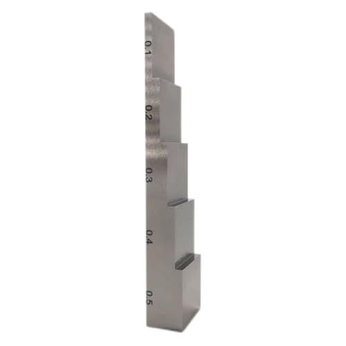 Bloque de calibración de 5 pasos de aleación de titanio 6AL4V para medidor ultrasónico de espesor miniatura 4
