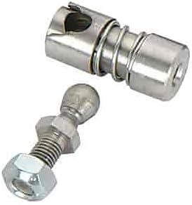 JEGS Quick Release Carburetor Linkage Swivel | Stainless Steel | 1/4-28 Male, 10-32 Female Thread And 1/4 “ Ball | Made In USA