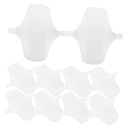 NOLITOY 10 Pack Reusable Menstrual Pads Cotton Menstrual Pads Lace Safe Healthy and Comfortable Panty Liners