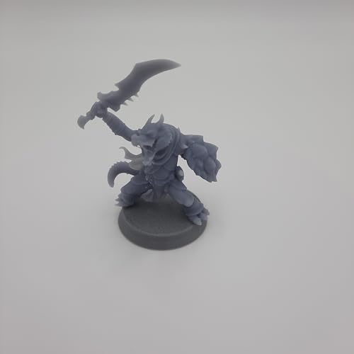 HERO Creations Kobold RPG - Dungeons and Dragons - DND - Pathfinder - Diorama - Figurine Miniature (Gray/Unpainted) (Fighter)