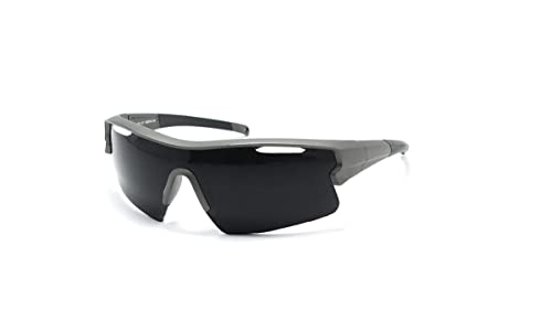 Óculos De Sol Esportivo Unissex Ciclismo Montanhismo Esporte Ao Ar Livre Cx-2802 (Cinza-Preto)