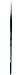 da Vinci Nova Series 1570 Watercolor Brush, Round Synthetic, Size 0 (1570-0)