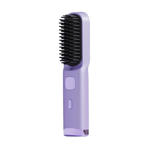 Lisseur à cheveux sans fil doté de 4 températures et brosse chauffante rapide