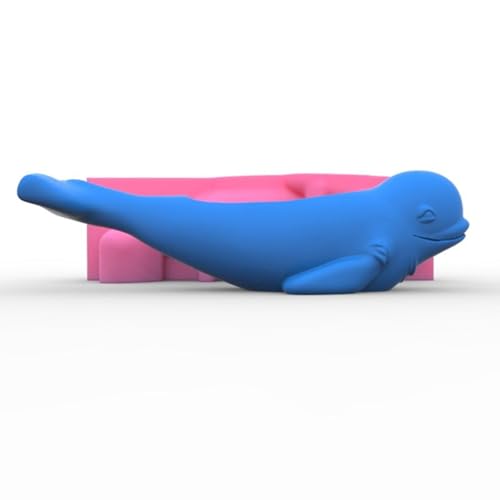 Moule silicone pot de fleur dauphin pour fabriquer mini jardinière
